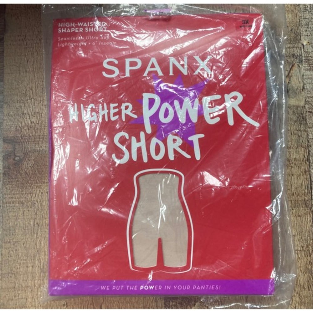 Spanx Higher Power Short High-Waisted Shaper Soft Nude 3X 2745‎ Plus Size New